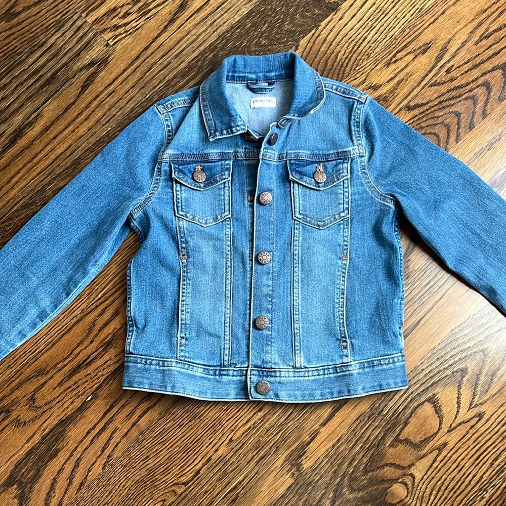 Crewcuts girls denim jacket size small